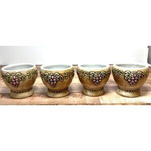 Vintage 1976 Ceramarte German Wine Cups, No Chips,Or Cracks